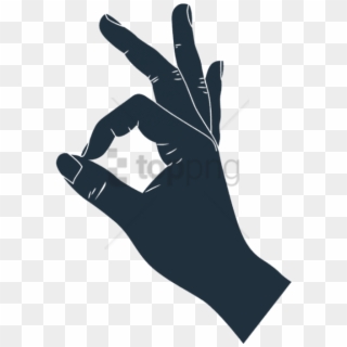 Free Png Icon Of A Hand Doing An Ok Sign - Music Clipart