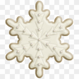 Snowflake Cookies, Christmas Cookies, Candy Brown, - Christmas Day Clipart