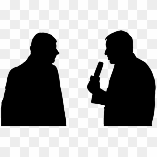 Reporter Png - Interview Silhouette Clipart