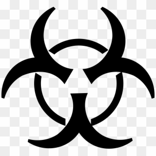 Virus Warning - Distressed Biohazard Symbol Clipart