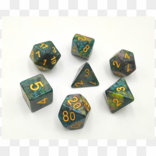 Hd Marble Dice Set D20 Poly Dice - Dice Game Clipart