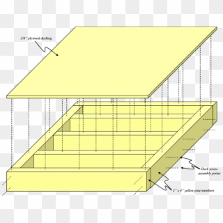 Wood Subfloor Assembly Schematic Used To Create Wood - Architecture Clipart