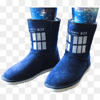 Tardis Boot Slippers - Snow Boot Clipart