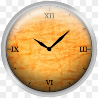 High Resolution Old Paper Background - Wall Clock Clipart