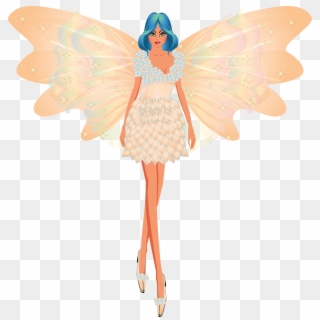 Butterfly Clipart Fairy - Fairy - Png Download
