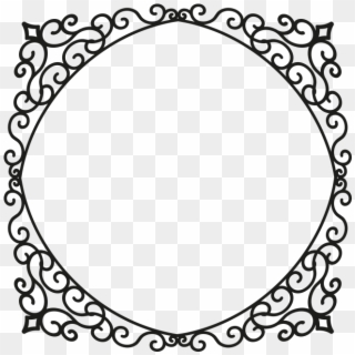 Ornament Frame - Wedding Design Clipart Black And White - Png Download