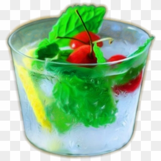 Hand Drawn Cherry Mint Ice Png And Psd - Drink Clipart