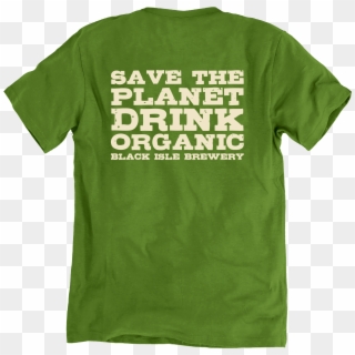 Black Isle Brewery T Shirt Rapanui Green Back - Edgy T Shirt Clipart