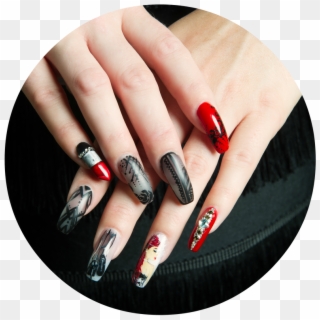 Manicure - Ongles Résine Et Poudre Clipart