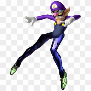 Waluigi But With Giorno's Legs - Transparent Waluigi Png Clipart