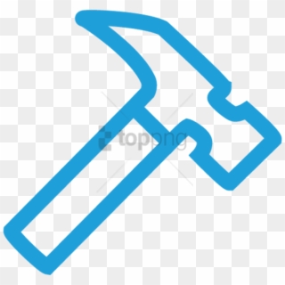 Free Png Hammer Icon To Indicate That No Special Skills - Blue Hammer Png Clipart