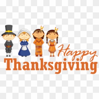 Free Png Download Transparent Happy Thanksgiving With - Cartoon Clipart