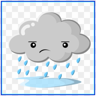 Astonishing Tropical Storm Watch Hurricane Warning - Cartoon Sad Rain Cloud Clipart