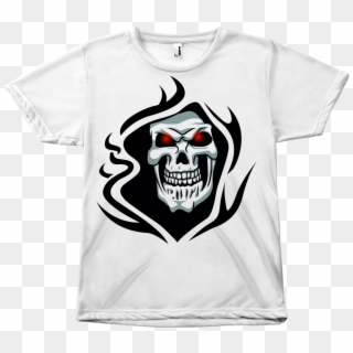 Grim Reaper Skull T-shirt - Grim Reaper Head Logo Clipart
