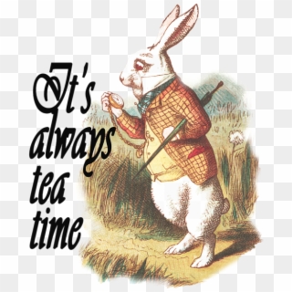 Click And Drag To Re-position The Image, If Desired - White Rabbit Alice In Wonderland Book Clipart