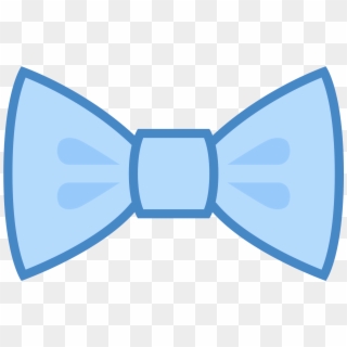 Filled Bow Tie Icon - Gravata Borboleta Azul Png Clipart