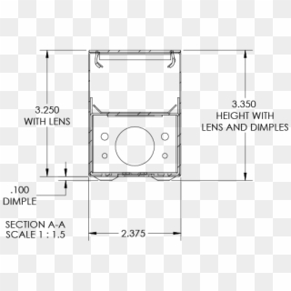 Alcon Lighting Beam 253 Series 12145-8 Led - Technical Drawing Clipart