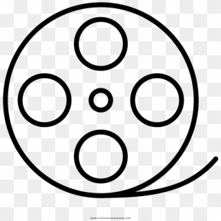 Film Reel Coloring Page - Circle Clipart