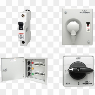 Extensible Ring Switches And Circuit Breakers - Control Panel Clipart