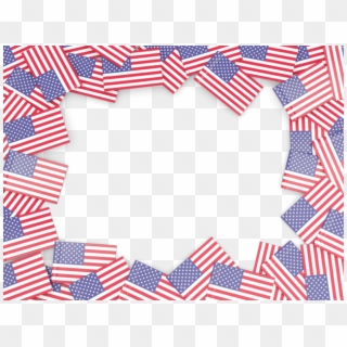 Illustration Of Flag Of United States Of America - United States Flag Frame Clipart
