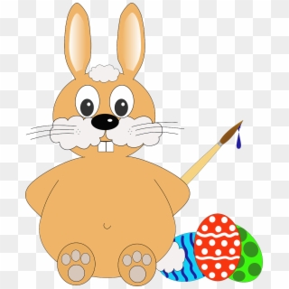 Easter Rabbit Eggs Easter Bunny Png Image - Påskehare Png Clipart
