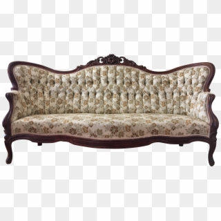 Antique Vector Couch - Camel Back Sofa Victorian Clipart