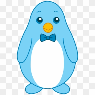 Little Blue Penguin With Bow Tie - Blue Penguin Clipart - Png Download