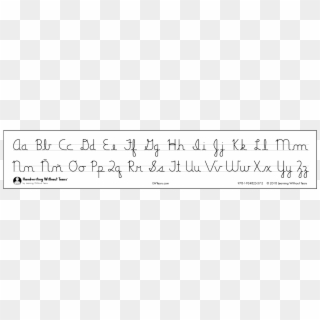 Cursive Alphabet Desk Strips - Handwriting Clipart
