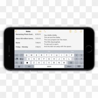 Larger-keyboard - Iphone 8 Landscape Keyboard Clipart