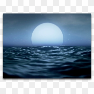 Moonrise Ocean - Sea Clipart