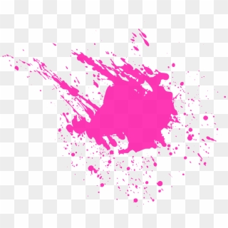 Ink Splash Euclidean - Pink Blood Transparent Clipart