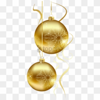 Free Png Gold Christmas Ornament Png Png Image With - Gold Kar Tanesi Png Clipart