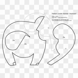 [pattern Elephant ] - Line Art Clipart