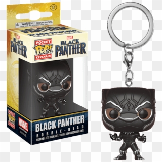 Keychains - Black Panther Pop Figure Keychain Clipart