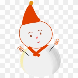 Flat Cartoon Simple Snowman Png And Psd - Cartoon Clipart
