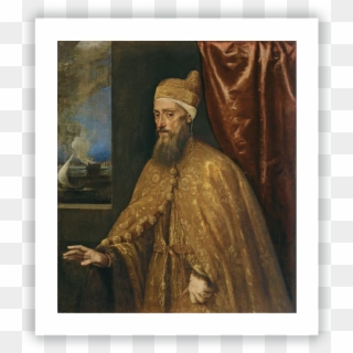 Portrait Of Doge Francesco Venier - Städel Tizian Clipart
