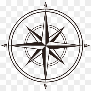 Go To Image - Clipart Transparent Background Compass Rose - Png Download