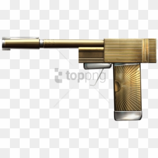 Free Png Gold Gun Png Png Image With Transparent Background - Golden Gun Png Clipart