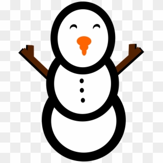 Snowman Winter Simple Cold Snow Png Image - Simple Christmas Snowman Clipart Transparent Png