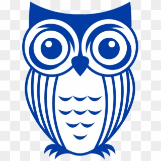 Icon Owl - Blue - Owl Vinyl Decals Clipart