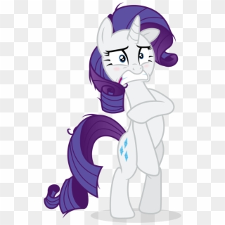 Embarrassed Rarity Au Naturale By Yanoda - Mlp Rarity Embarrassed Clipart