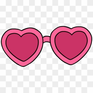 Sunglasses Love Sticker By Csak For Ios - Transparent Heart Glasses Clipart