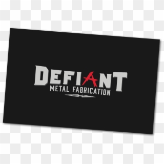 Defiant Metal Fabrication - Graphic Design Clipart