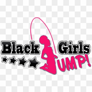Black Girls Jump - Jumping Double Dutch Logo Clipart