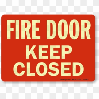 Keep Fire Door Shut Signs Clipart