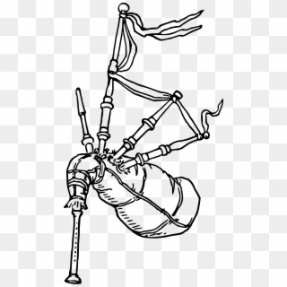 Bagpipe Clipart - Bagpipes Clip Art Black And White - Png Download