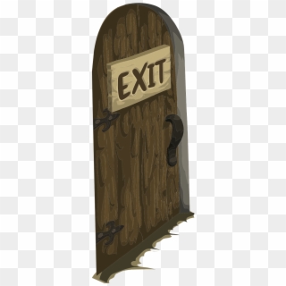 Exit Door Wooden - Plywood Clipart