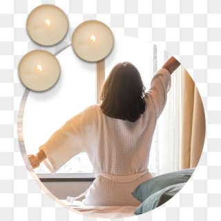 Set The Mood - Waking Up In Hotel Room Clipart