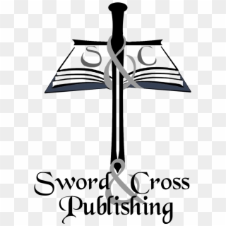 Sword & Cross Logo With Words Clipart