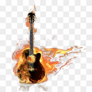 Comente - Guitarra De Fuego Png Clipart